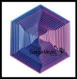 NEW - Large 4" Hexagon 3DPrinted Magic Maze Telescoping Fidget Toy - Auditory Fun Shifting Tunnel Puzzle 3D Fidget - Nesting Nested Telescopic