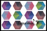 NEW - Large 4" Hexagon 3DPrinted Magic Maze Telescoping Fidget Toy - Auditory Fun Shifting Tunnel Puzzle 3D Fidget - Nesting Nested Telescopic