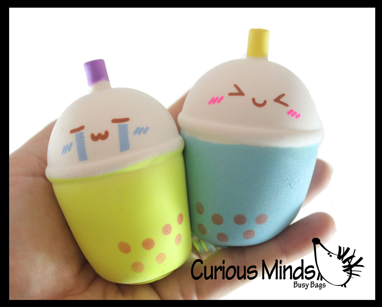 NEW - Bubble Tea Drink Squishy Squeeze Stress Ball Soft Doh Filling - Like Shaving Cream - Sensory, Fidget Toy