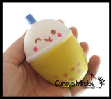 NEW - Bubble Tea Drink Squishy Squeeze Stress Ball Soft Doh Filling - Like Shaving Cream - Sensory, Fidget Toy