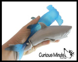 Jumbo Shark Water Bead Filled Squeeze Stress Ball  -  Sensory, Stress, Fidget Toy
