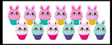 Bunny Ice Cream Cone - Soft Creamy Doh Filled Squeeze Stress Balls  -  Sensory, Stress, Fidget Toy Super Soft