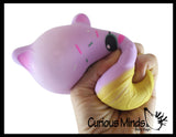 Bunny Ice Cream Cone - Soft Creamy Doh Filled Squeeze Stress Balls  -  Sensory, Stress, Fidget Toy Super Soft