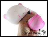 Bunny Ice Cream Cone - Soft Creamy Doh Filled Squeeze Stress Balls  -  Sensory, Stress, Fidget Toy Super Soft