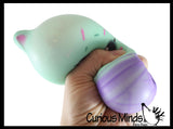Bunny Ice Cream Cone - Soft Creamy Doh Filled Squeeze Stress Balls  -  Sensory, Stress, Fidget Toy Super Soft