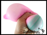 Bunny Ice Cream Cone - Soft Creamy Doh Filled Squeeze Stress Balls  -  Sensory, Stress, Fidget Toy Super Soft
