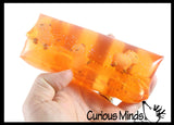 Set of 2 Animal Water Wigglers - Axolotl and Capybara Animal Water Filled Tube Snake Stress Toy - Squishy Slippery Sensory Fidget