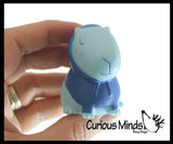 Capybara Animal Figurines Dressed Up - Cute Little Animal Figures for Decoration / Gifts or Party Favors