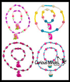 Charm Bracelet and Necklace Set - Matching Charm Bracelet - Jewelry - Fun Fidget