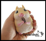 Chunky Cheek Hamster Stretchy and Squeezy Toy - Soft Doh Filled - Fidget Stress Ball Cute Hampster