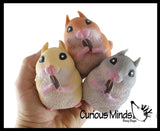 Chunky Cheek Hamster Stretchy and Squeezy Toy - Soft Doh Filled - Fidget Stress Ball Cute Hampster