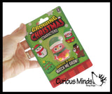 Christmas Grow a Character in Water - Add Water and it Grows Big - Fun Science Expanding Novelty Magic Absorbent Polymer Toy Winter Favor