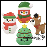 Christmas Grow a Character in Water - Add Water and it Grows Big - Fun Science Expanding Novelty Magic Absorbent Polymer Toy Winter Favor