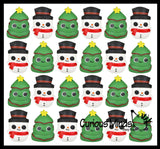 Christmas Soft Doh Squishy Balls - Christmas Tree and Snowman -  Soft Shaving Cream Doh Filled Stretch Ball - Ultra Squishy and Moldable Relaxing Sensory Fidget Stress Toy