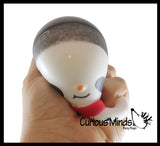 Christmas Soft Doh Squishy Balls - Christmas Tree and Snowman -  Soft Shaving Cream Doh Filled Stretch Ball - Ultra Squishy and Moldable Relaxing Sensory Fidget Stress Toy
