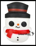Christmas Soft Doh Squishy Balls - Christmas Tree and Snowman -  Soft Shaving Cream Doh Filled Stretch Ball - Ultra Squishy and Moldable Relaxing Sensory Fidget Stress Toy