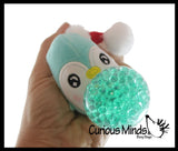 LAST CHANCE - LIMITED STOCK - Plush Christmas Themed Water Bead Filled Squeeze Stress Balls - Sensory, Stress, Fidget Toy Bubble Blow