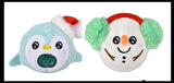 LAST CHANCE - LIMITED STOCK - Plush Christmas Themed Water Bead Filled Squeeze Stress Balls - Sensory, Stress, Fidget Toy Bubble Blow