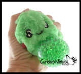 LAST CHANCE - LIMITED STOCK - Plush Christmas Themed Water Bead Filled Squeeze Stress Balls - Sensory, Stress, Fidget Toy Bubble Blow