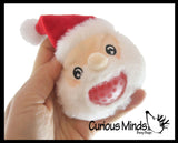 LAST CHANCE - LIMITED STOCK - Plush Christmas Themed Water Bead Filled Squeeze Stress Balls - Sensory, Stress, Fidget Toy Bubble Blow