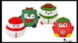 Christmas Winter Themed Sugar Ball - Thick Glue/Gel Syrup Stretch Ball - Ultra Squishy and Moldable Slow Rise Relaxing Sensory Fidget Stress Toy