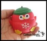Christmas Winter Themed Sugar Ball - Thick Glue/Gel Syrup Stretch Ball - Ultra Squishy and Moldable Slow Rise Relaxing Sensory Fidget Stress Toy