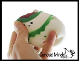 Christmas Winter Themed Sugar Ball - Thick Glue/Gel Syrup Stretch Ball - Ultra Squishy and Moldable Slow Rise Relaxing Sensory Fidget Stress Toy