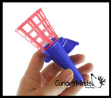 Click Ball and Catch Toy - Shoot Ball Up and Catch it In the Net - Ball Launcher Gun