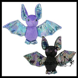 Cute Bat Plush Large Iridescent Stuffed Animals- Adorable Shiny and Colorful Plushie Halloween