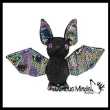 Cute Bat Plush Large Iridescent Stuffed Animals- Adorable Shiny and Colorful Plushie Halloween