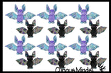 Cute Bat Plush Large Iridescent Stuffed Animals- Adorable Shiny and Colorful Plushie Halloween