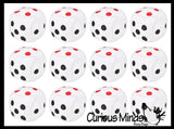 Dice Squishy Squeeze Stress Ball Soft Doh Filling - Like Shaving Cream - Sensory, Fidget Toy