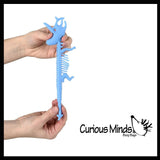 Dinosaur Fossil Animal Puffer Stretchy Noodle Toys - Dino Skeleton Bones - Fun Long Stretch Toys - Soft & Flexible - Fidget Sensory Toy - Stretchy Noodle String