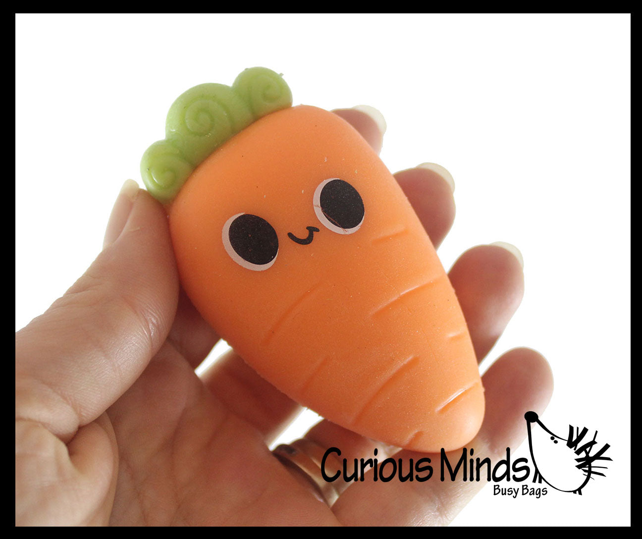 Carrot - Creamy Doh Filled Squeeze Stress Balls  -  Sensory, Stress, Fidget Toy - Vegetable Easter