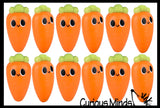 Carrot - Creamy Doh Filled Squeeze Stress Balls  -  Sensory, Stress, Fidget Toy - Vegetable Easter