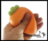 Carrot - Creamy Doh Filled Squeeze Stress Balls  -  Sensory, Stress, Fidget Toy - Vegetable Easter