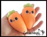 Carrot - Creamy Doh Filled Squeeze Stress Balls  -  Sensory, Stress, Fidget Toy - Vegetable Easter
