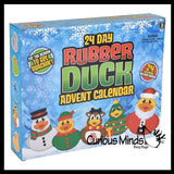 NEW - Rubber Duck Advent Calendar - 24 days of Ducky Fun - Christmas Gift Toy