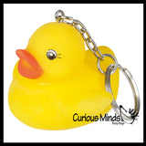 Rubber Ducky - Keychain Duck Toy - Decoration Duckie Clip On
