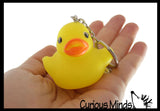 Rubber Ducky - Keychain Duck Toy - Decoration Duckie Clip On