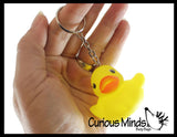 Rubber Ducky - Keychain Duck Toy - Decoration Duckie Clip On