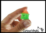NEW - Dumpster Fire Figurines, Keychains, Stickers - Funny Emotional Support You Got This Office Toy