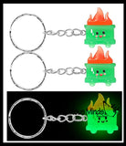 NEW - Dumpster Fire Figurines, Keychains, Stickers - Funny Emotional Support You Got This Office Toy