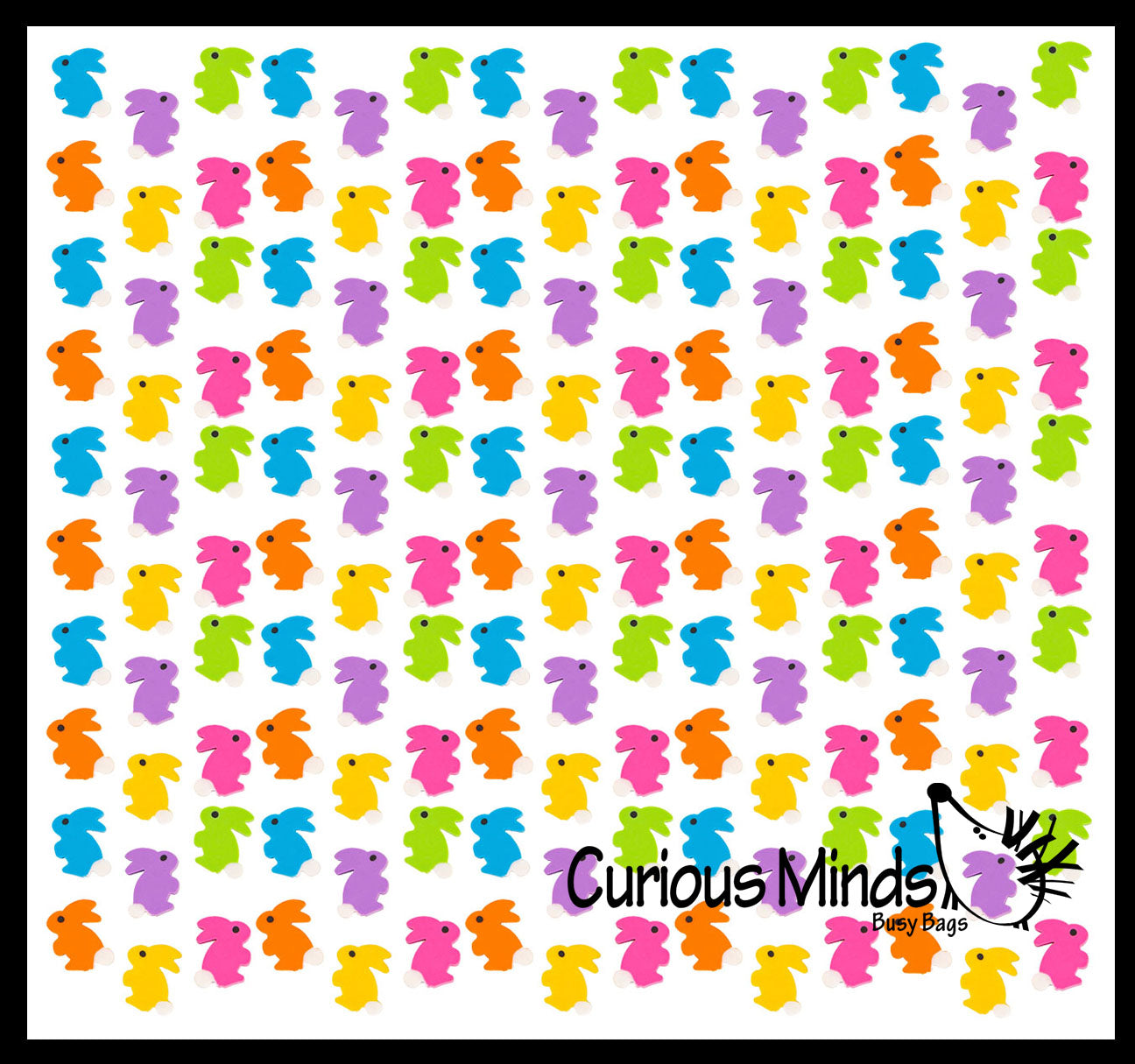 Bunny Erasers - Tiny Easter Bunnies - Cute Mini Erasers - Bulk Animal Novelty Party Favors, School Supplies, Egg Fillers
