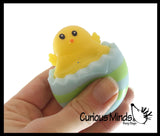 Chick in an Egg Adorable Pop Up - Easter Peek a Boo Fidget - Cute Squeeze Toy - Fun Unique OT Hand Strength