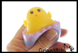 Chick in an Egg Adorable Pop Up - Easter Peek a Boo Fidget - Cute Squeeze Toy - Fun Unique OT Hand Strength