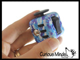Fidget Cube Block  - Spinning Hand Fidget - Anxiety ADHD Spinner - Classroom and Office