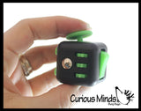 Fidget Cube Block  - Spinning Hand Fidget - Anxiety ADHD Spinner - Classroom and Office