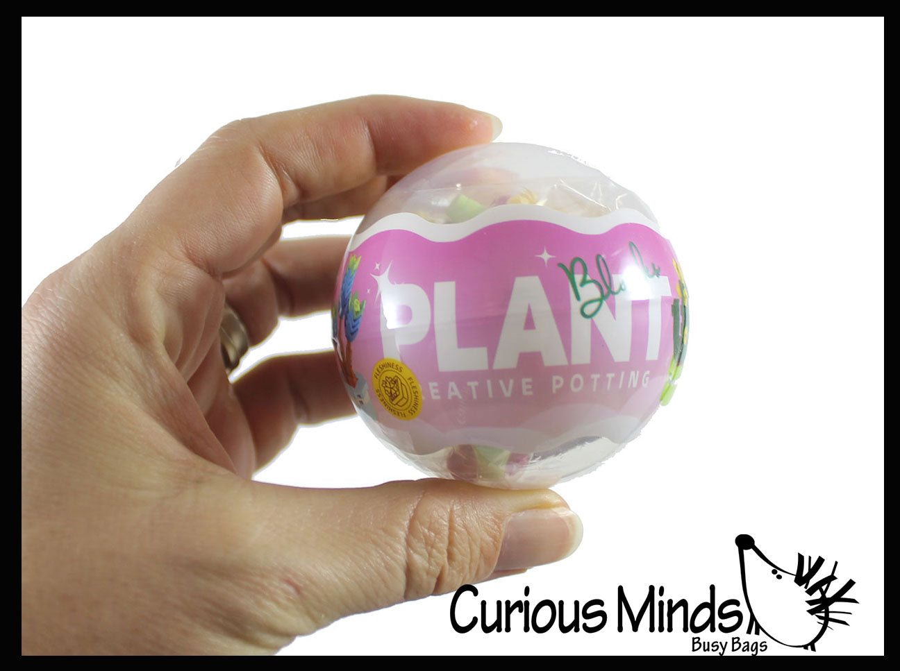 NEW - Mini Plant Succulent Flower Building Brick Block Set Toy - Cute Plastic Sphere Container Set