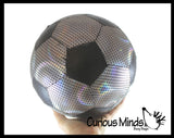 Metallic 9" Lightweight Inflatable Soccer Ball  - Sports Ball - Indoor Safe Athletic Play Gross Motor Toy (SHIPS DEFLATED)